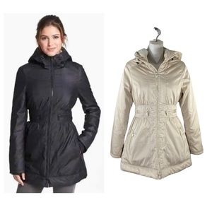 Zella Black and Cream Puffer Jacket